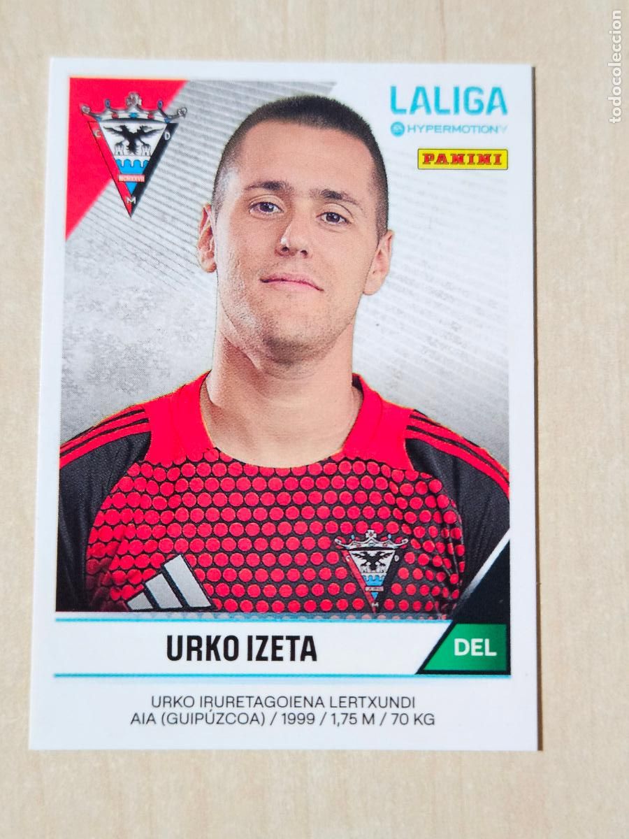 Cartes &agrave; collectionner de Football: N&ordm; 324 URKO IZETA - CROMO - LIGA HYPERMOTION 2024 2025 SEGUNDA DIVISION 24 25 - MIRANDES