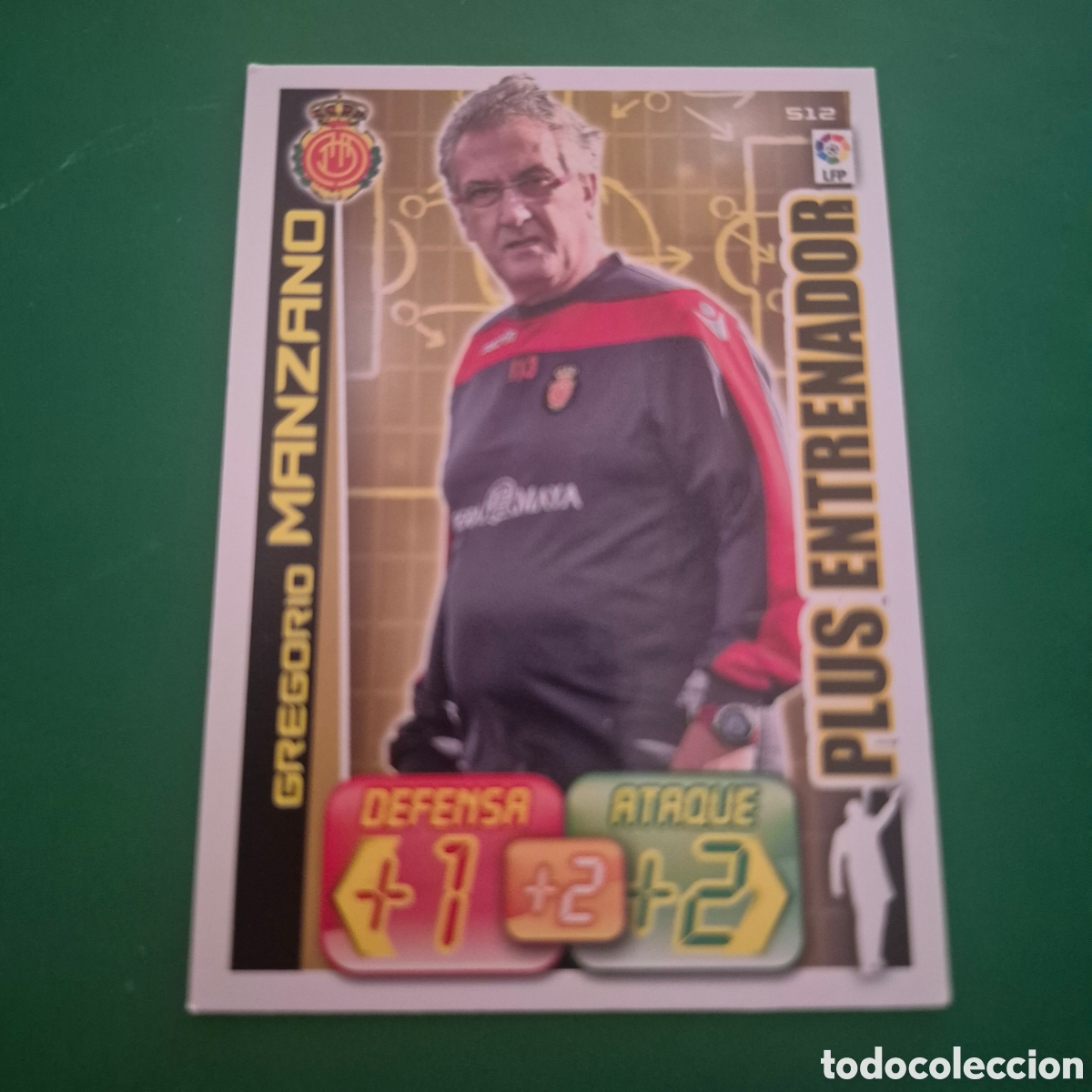Cromos de f&uacute;tbol: N&ordm; 512 Gregorio Manzano Plus Entrenador RCD Mallorca Adrenalyn XL 12 13