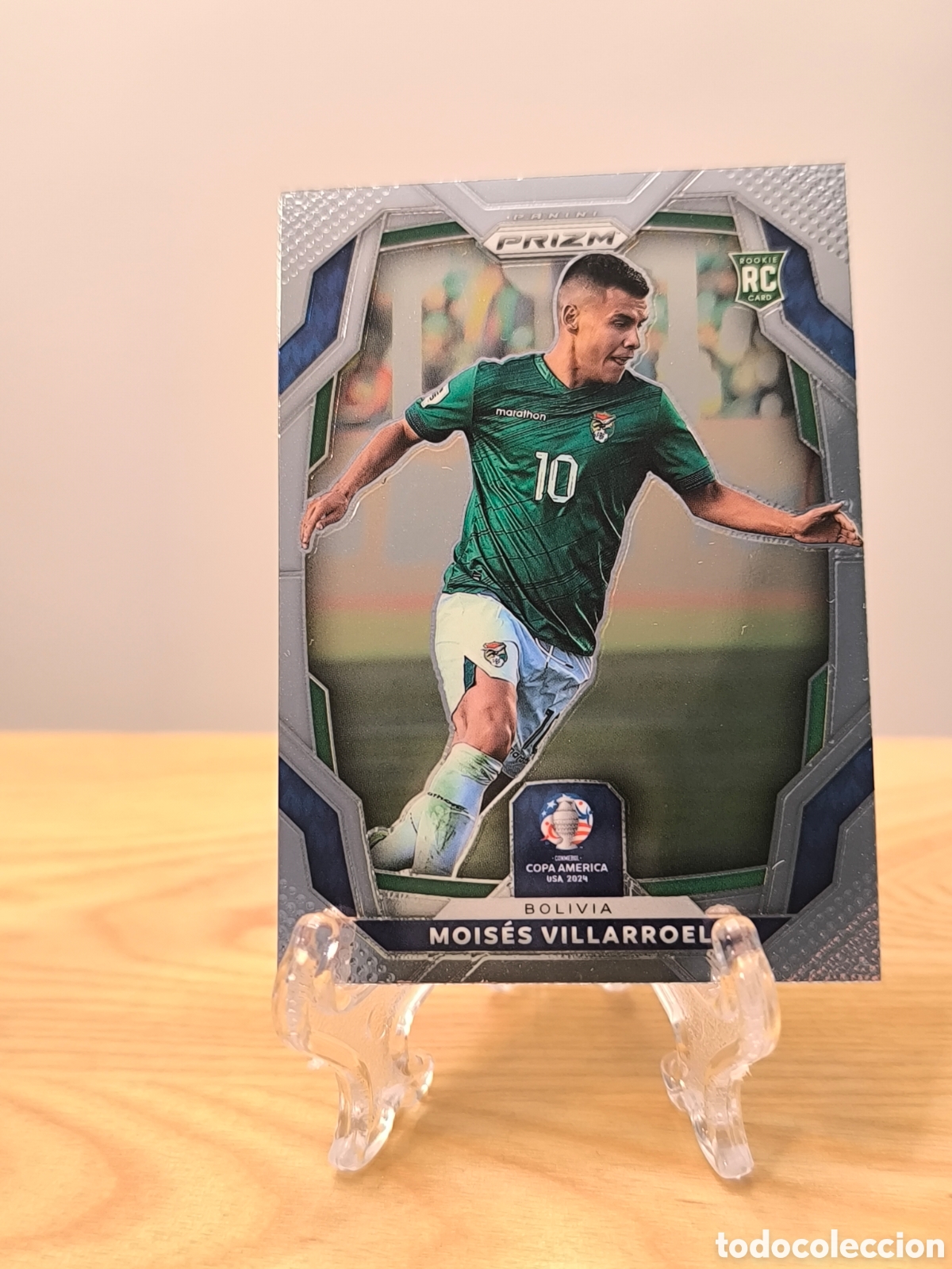 Figurine di Calcio: Mois&eacute;s Villarreal rookie card Bolivia Panini Prizm