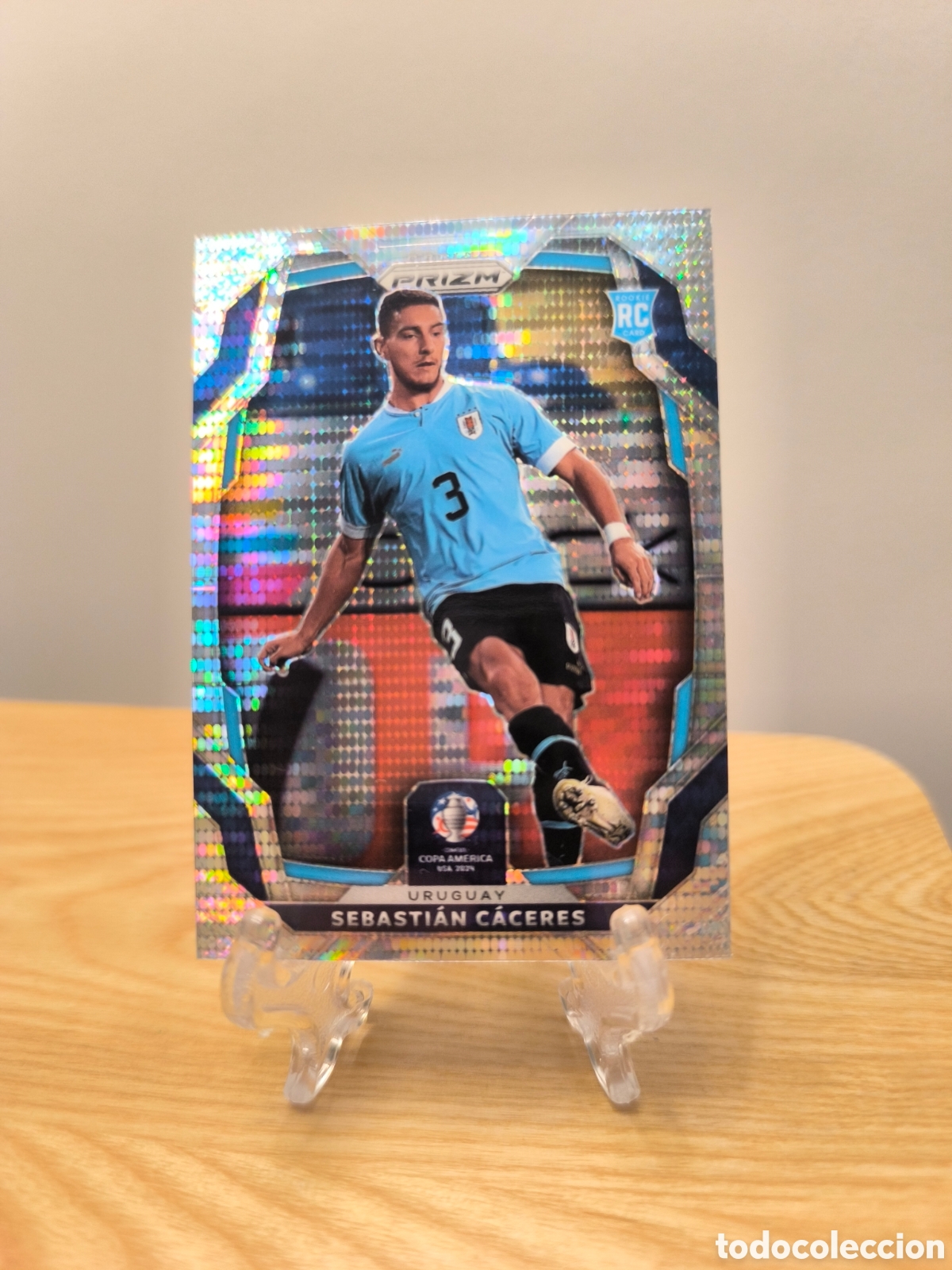 Cromos de Futebol: Sebasti&aacute;n C&aacute;ceres rookie card paralela Panini Prizm