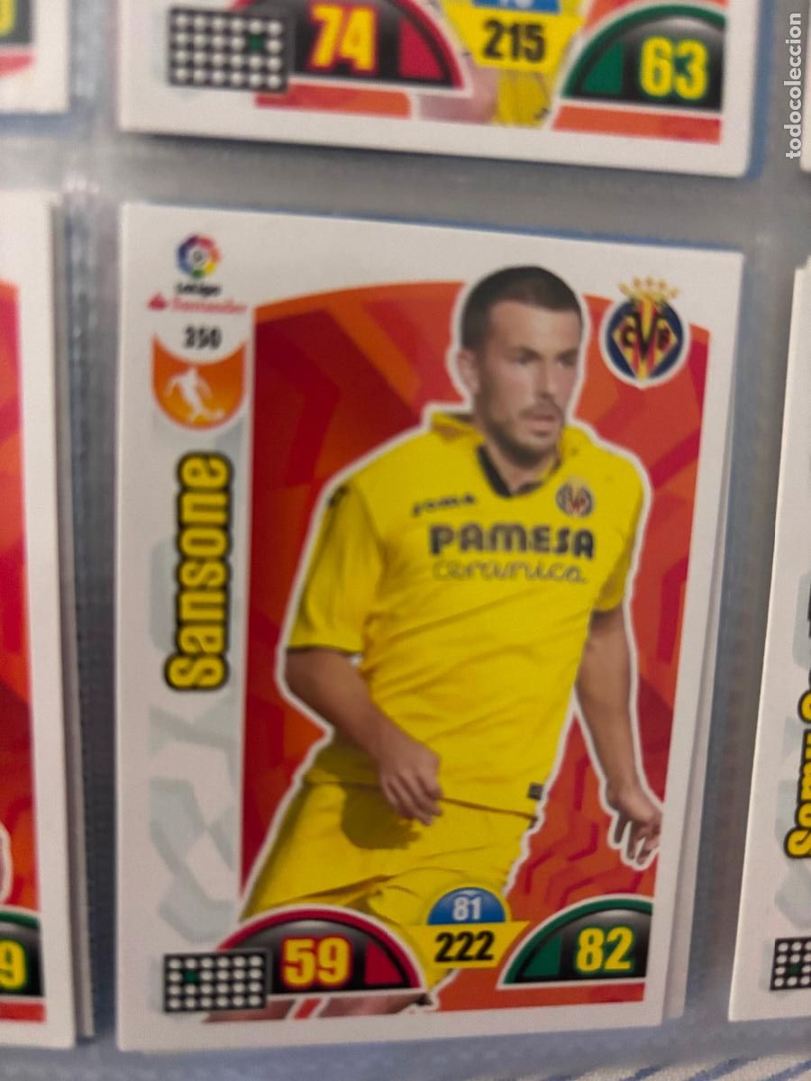 Football Stickers: 350 VILLARREAL ADRENALYN 2017 2018 17 18 SIN PEGAR SANSONE - ADRENALYN