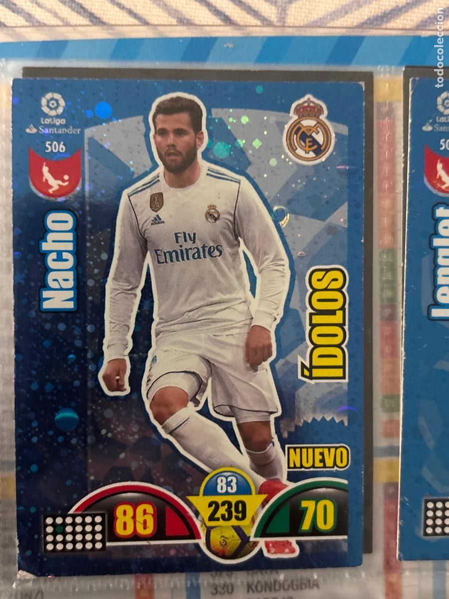Football Stickers: 506 NUEVO IDOLO ADRENALYN 2017 2018 17 18 SIN PEGAR CARD NACHO REAL MADRID - ADRENALYN