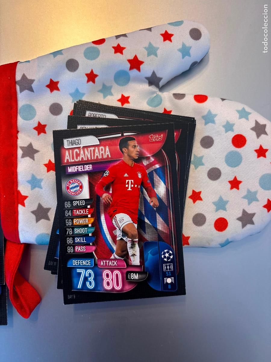 Football Stickers: BAY9 THIAGO ALCANTARA BAYER MUNICH TOPPS MATCH ATTAX 101 2019 2020 19 20 UCL CARD CHAMPIONS LEAGUE -