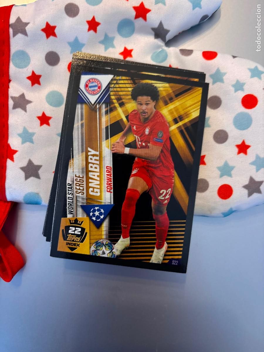 Football Stickers: S22 GNABRY BAYER MUNICH TOPPS MATCH ATTAX 101 2019 2020 19 20 UCL CARD CHAMPIONS LEAGUE - TOPPS MATC