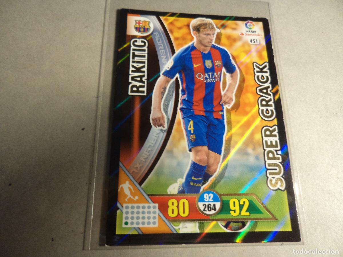 Fu&szlig;ball-Sticker: Adrenalyn 2016 2017 16 17 Rakitic Super Crack. N&ordm; 451. (Ref-849)