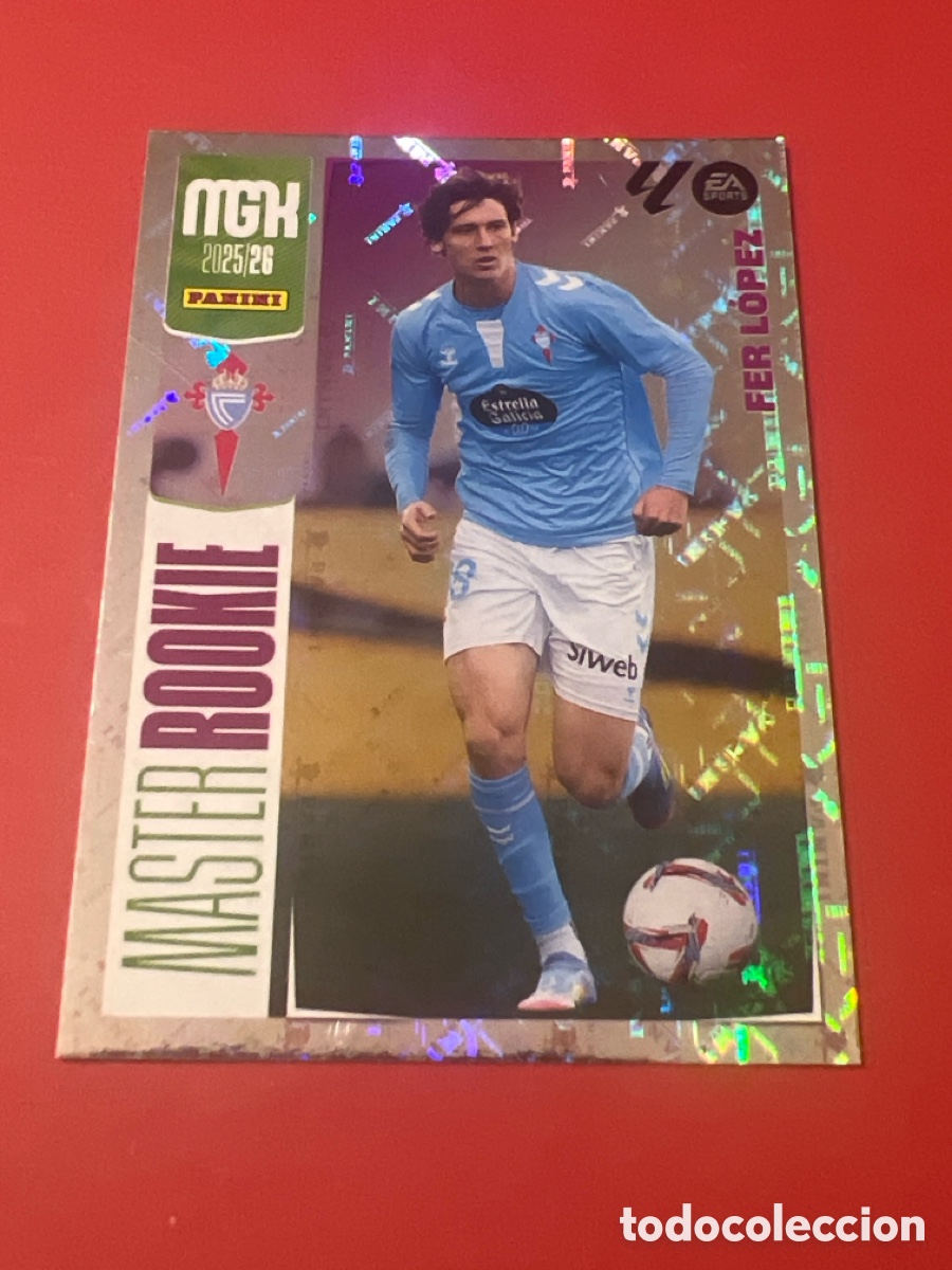 Fu&szlig;ball-Sticker: A603. Fer L&oacute;pez 411 Celta M&aacute;ster rookie Megacracks 2025/26 MGK 25-26