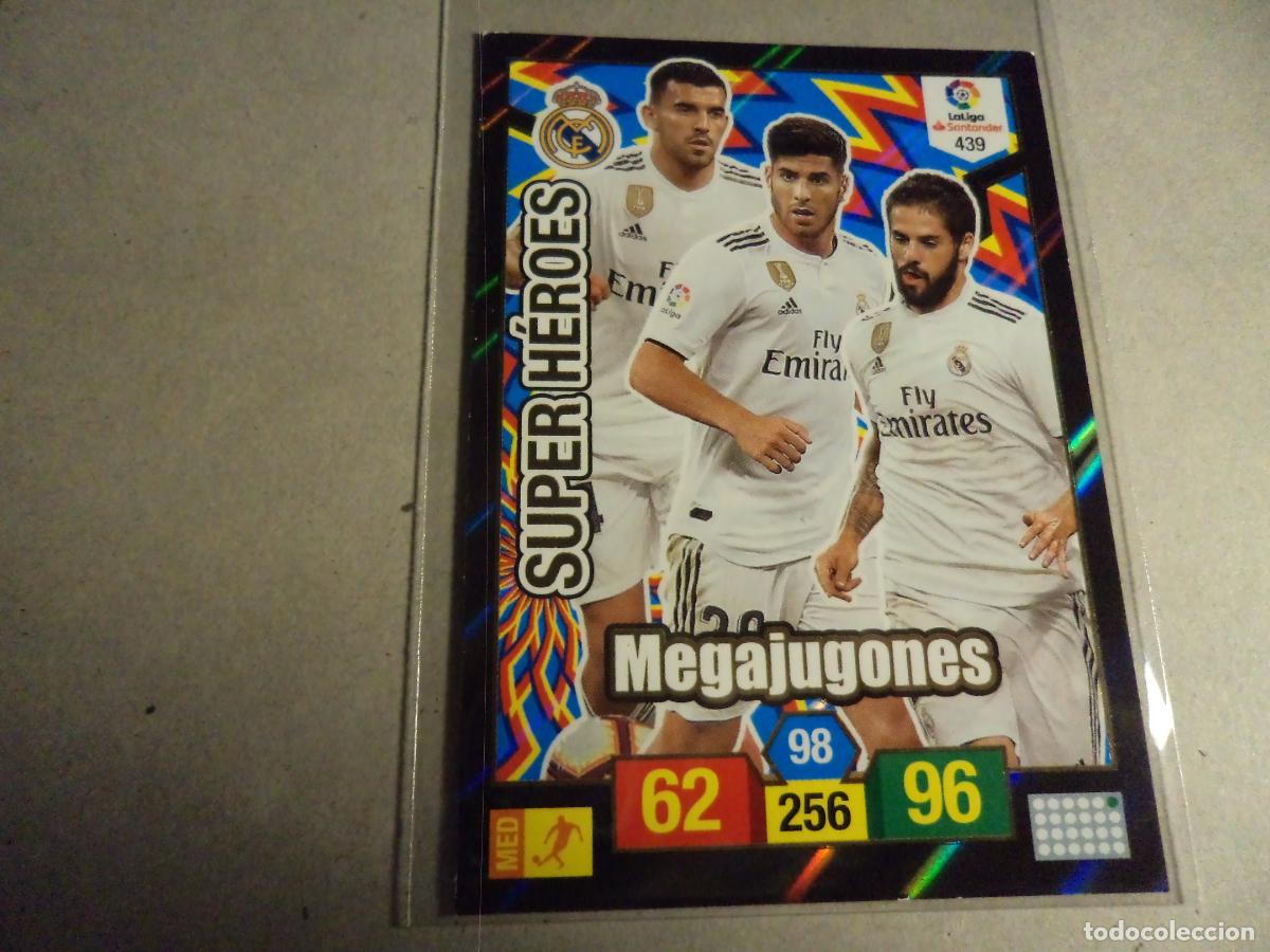 Football Stickers: Adrenalyn. 2018 2019 18 19 Super heroes Mega Jugones. N&ordm; 439. (Ref. 876).