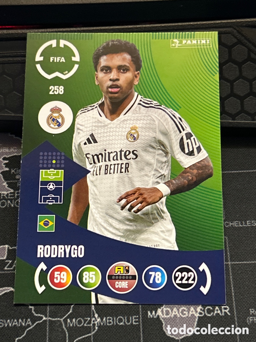 Cromos de F&uacute;tbol: 258 RODRYGO (REAL MADRID) PANINI ADRENALYN XL FIFA CLUB WORLD CUP 2025 25
