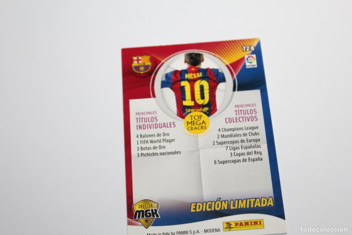Cromos de f&uacute;tbol: MESSI TOP MEGACRACKS - MEGA CRACKS - 2015/2016 - Foto 2