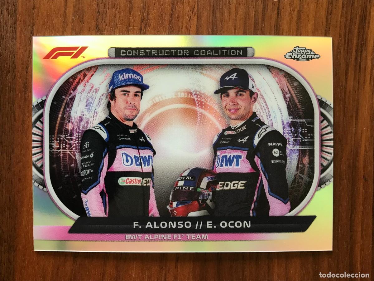 Cromos de f&uacute;tbol: FERNANDO ALONSO - ALPINE - CONSTRUCTOR COALITION - TOPPS CHROME FORMULA 1 - 2022 22 - Foto 1