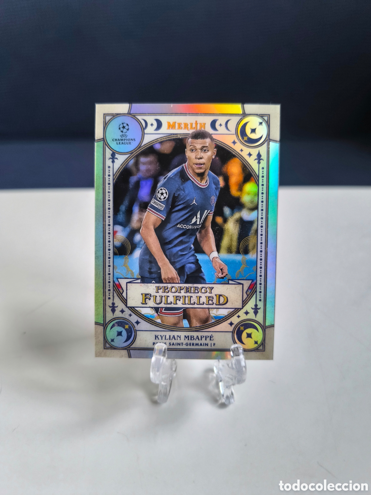 Cromos de F&uacute;tbol: Kylian Mbappe Topps Merl&iacute;n PSG