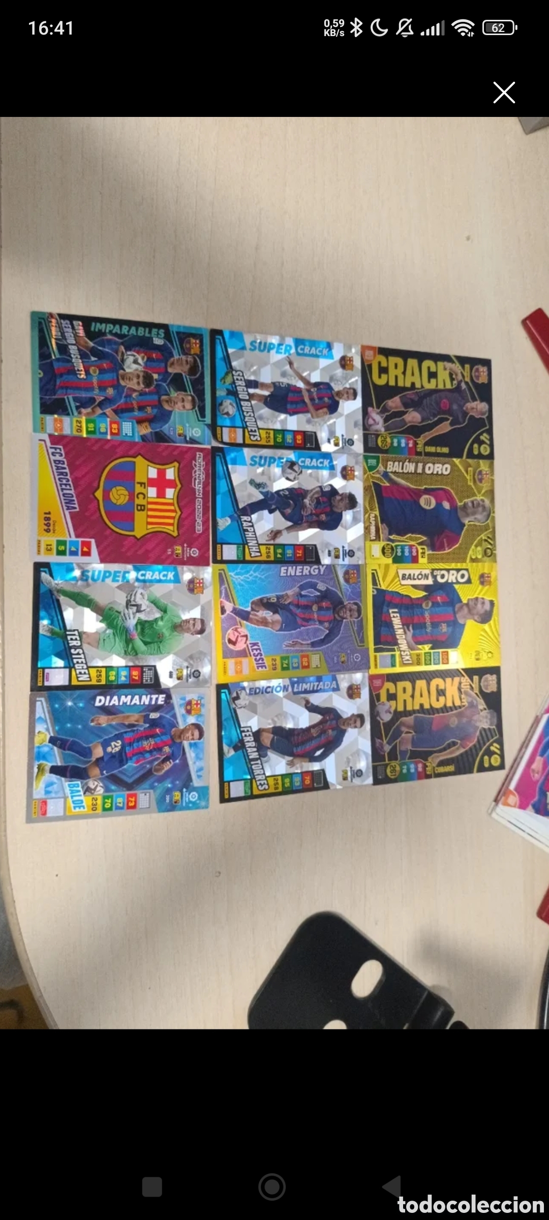 Cromos de f&uacute;tbol: Pack Adrenalyn bar&ccedil;a 2022-23 2024-25 incluyendo raphinha bal&oacute;n de oro 521 y lewandowski 466