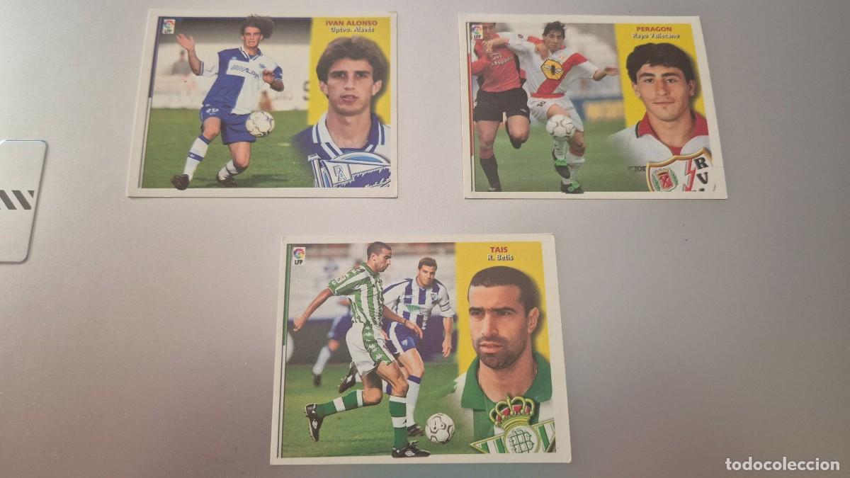 Figurine di Calcio: EDICION LIGA ESTE 2002 2003 SIN PEGAR. IVAN ALONSO, PERAGON, TAIS