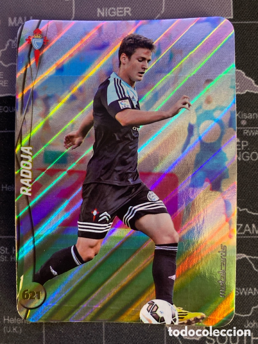 Cromos de F&uacute;tbol: 621 RADOJA (CELTA VIGO) TOP RAYAS DIAGONALES MUNDICROMO 2014 2015 14 15