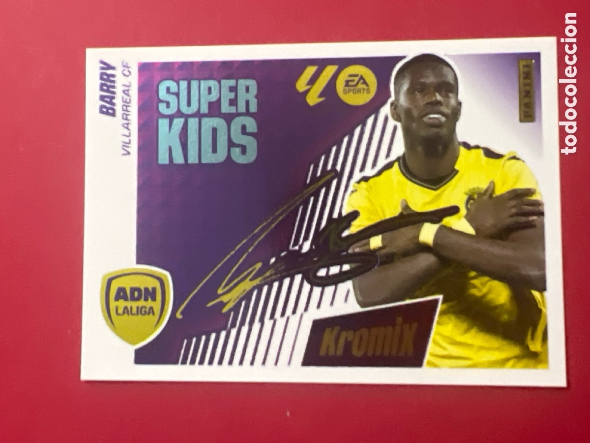 Cromos de Futebol: A779. Barry, Villarreal CF, Aut&oacute;grafo Kromix Super Kids Panini Ediciones Liga Este 2025 2026 25 26
