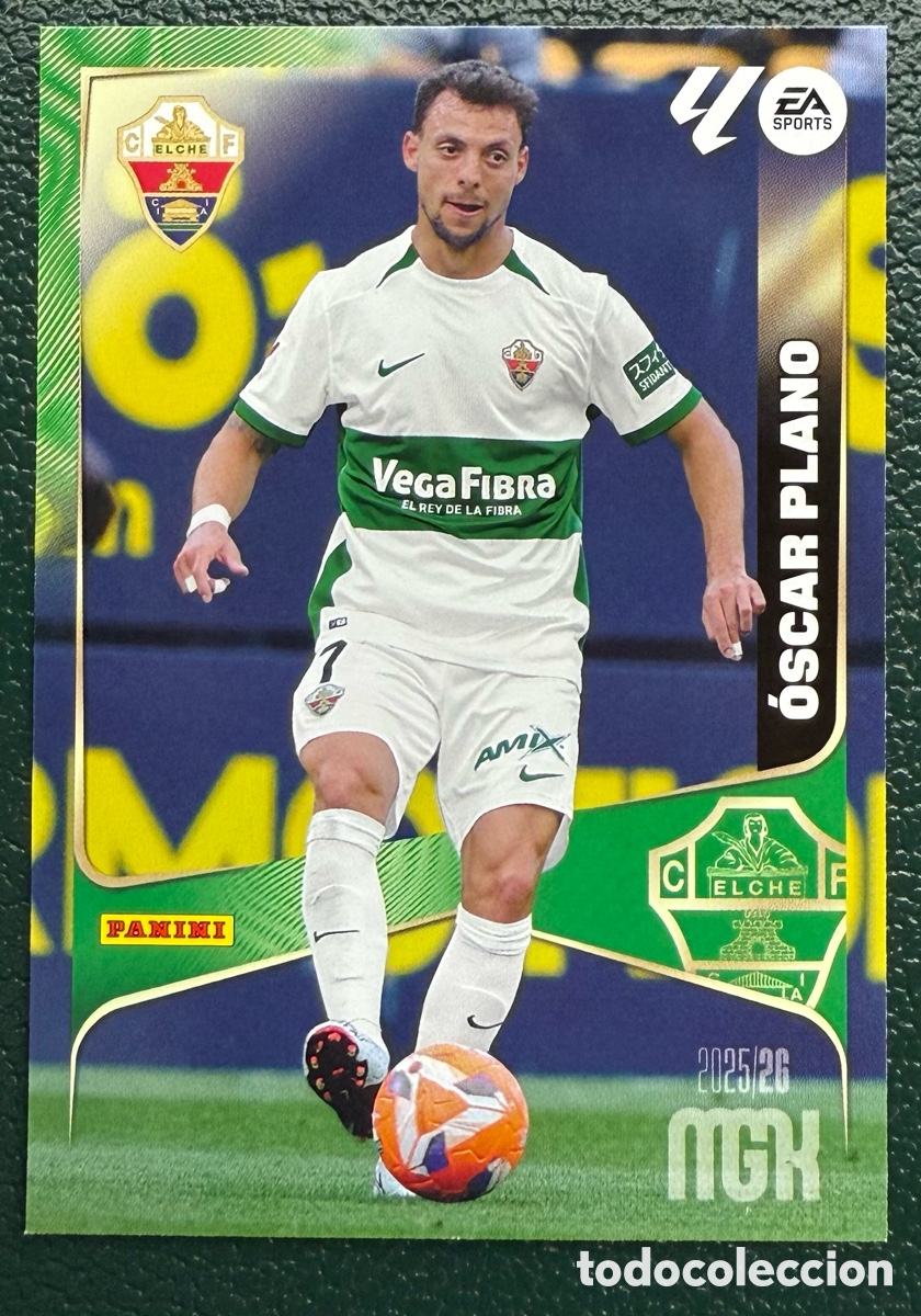 Cromos de F&uacute;tbol: 144 OSCAR PLANO ELCHE CF FICHAS ALBUM MEGACRACKS 2025 2026 MGK 25 26