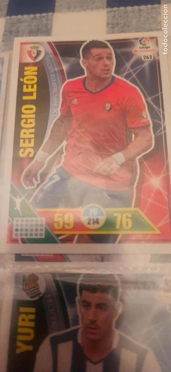 Figurine di Calcio: 263 sergio leon osasuna adrenalyn 2016 2017 16 17 trading card