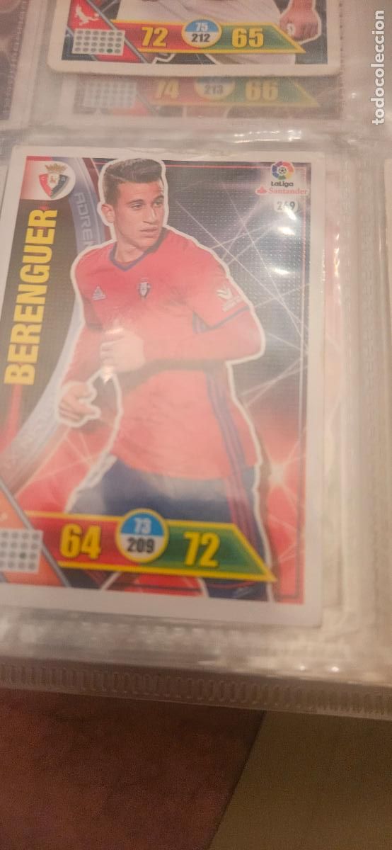 Figurine di Calcio: 269 berenguer osasuna adrenalyn 2016 2017 16 17 trading card
