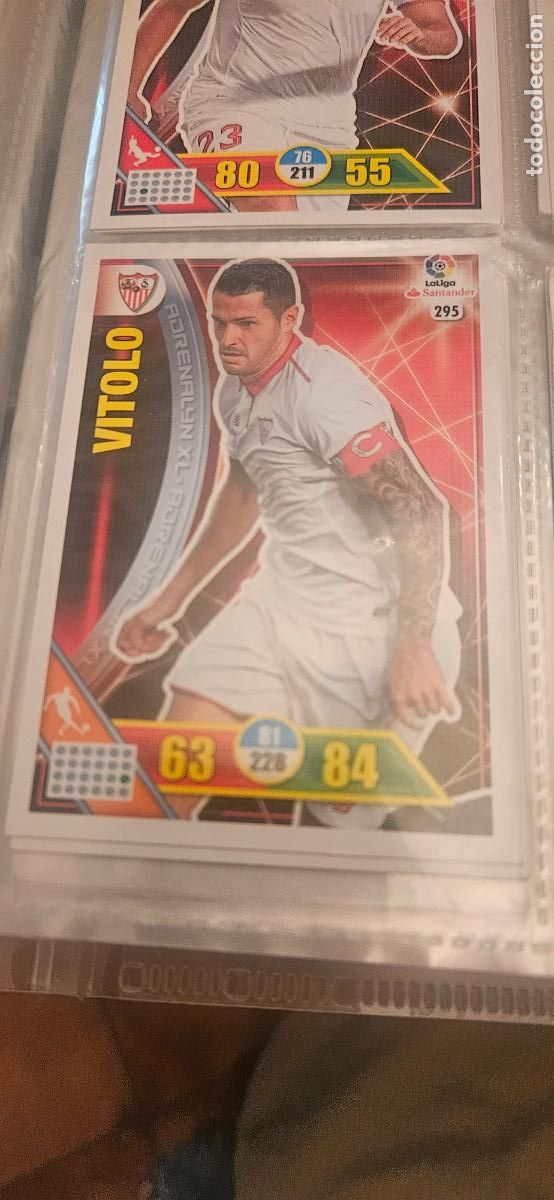 Figurine di Calcio: 295 vitolo sevilla adrenalyn 2016 2017 16 17 trading card