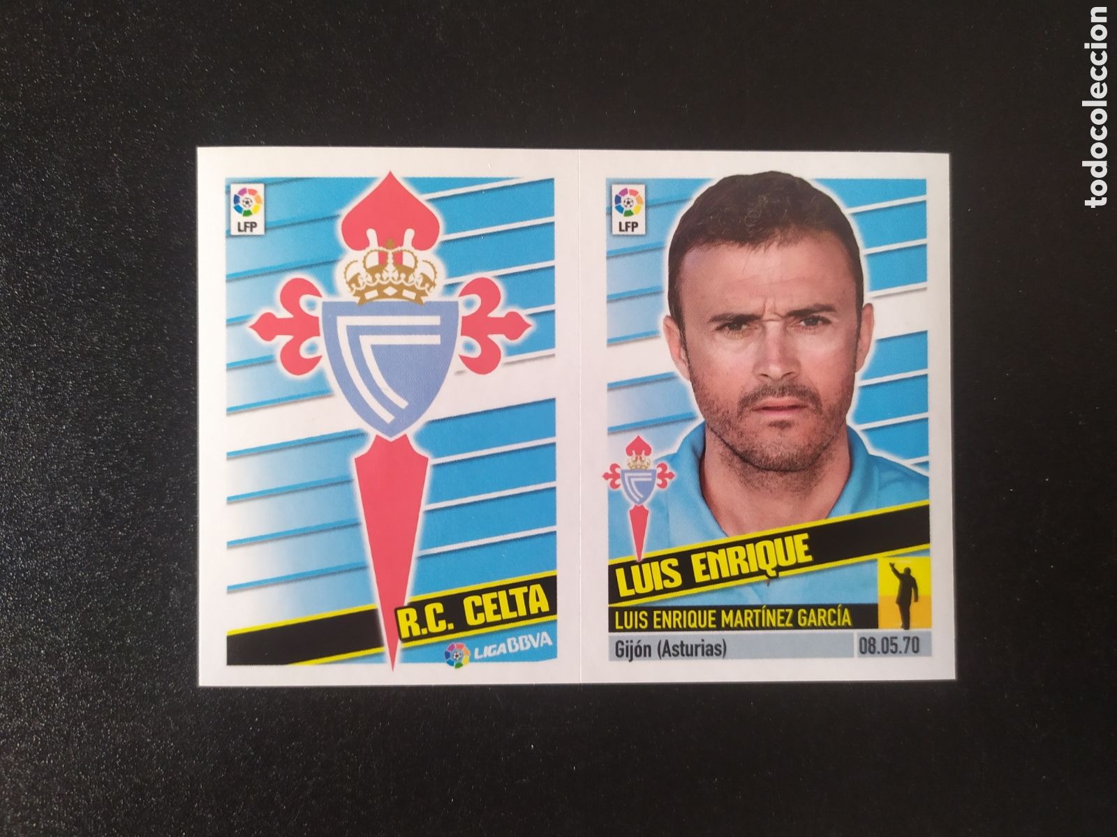 Cromos de F&uacute;tbol: Liga este 2013 2014 13 14 panini escudo Luis Enrique n&deg; 6 Celta Vigo