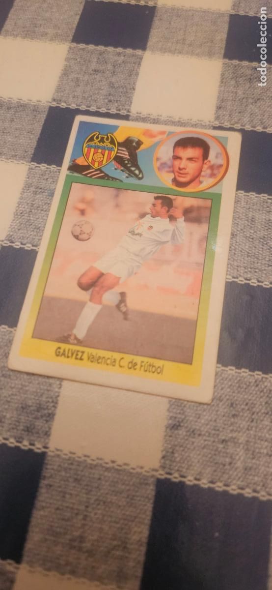 Cromos de f&uacute;tbol: galvez valencia este 1993 1994 93 94 sin pegar