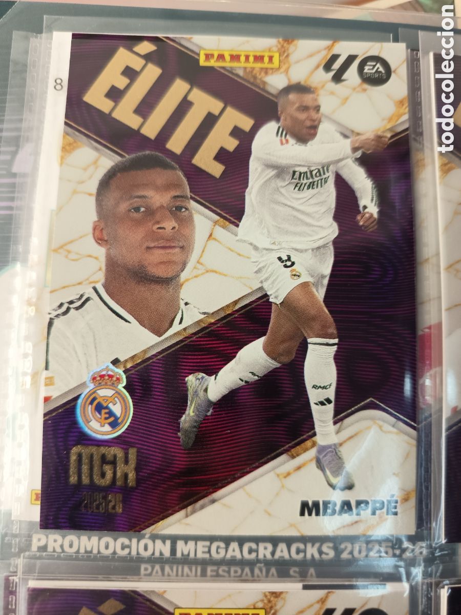 Cromos de F&uacute;tbol: 12 ELITE MBAPPE MEGACRACKS 2025 2026