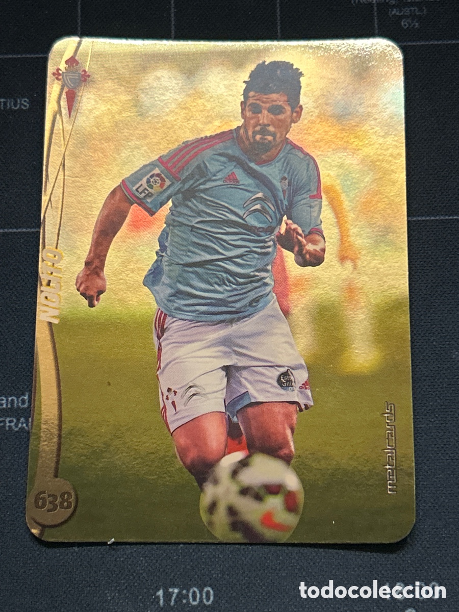 Cromos de F&uacute;tbol: 638 NOLITO (CELTA VIGO) TOP BRILLO DORADO MUNDICROMO 2014 2015 14 15