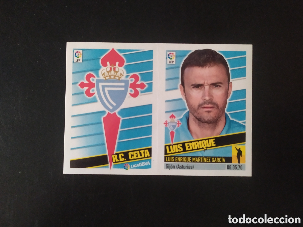 Cromos de F&uacute;tbol: Liga este 2013 2014 13 14 panini escudo Luis Enrique n&deg; 6 Celta Vigo