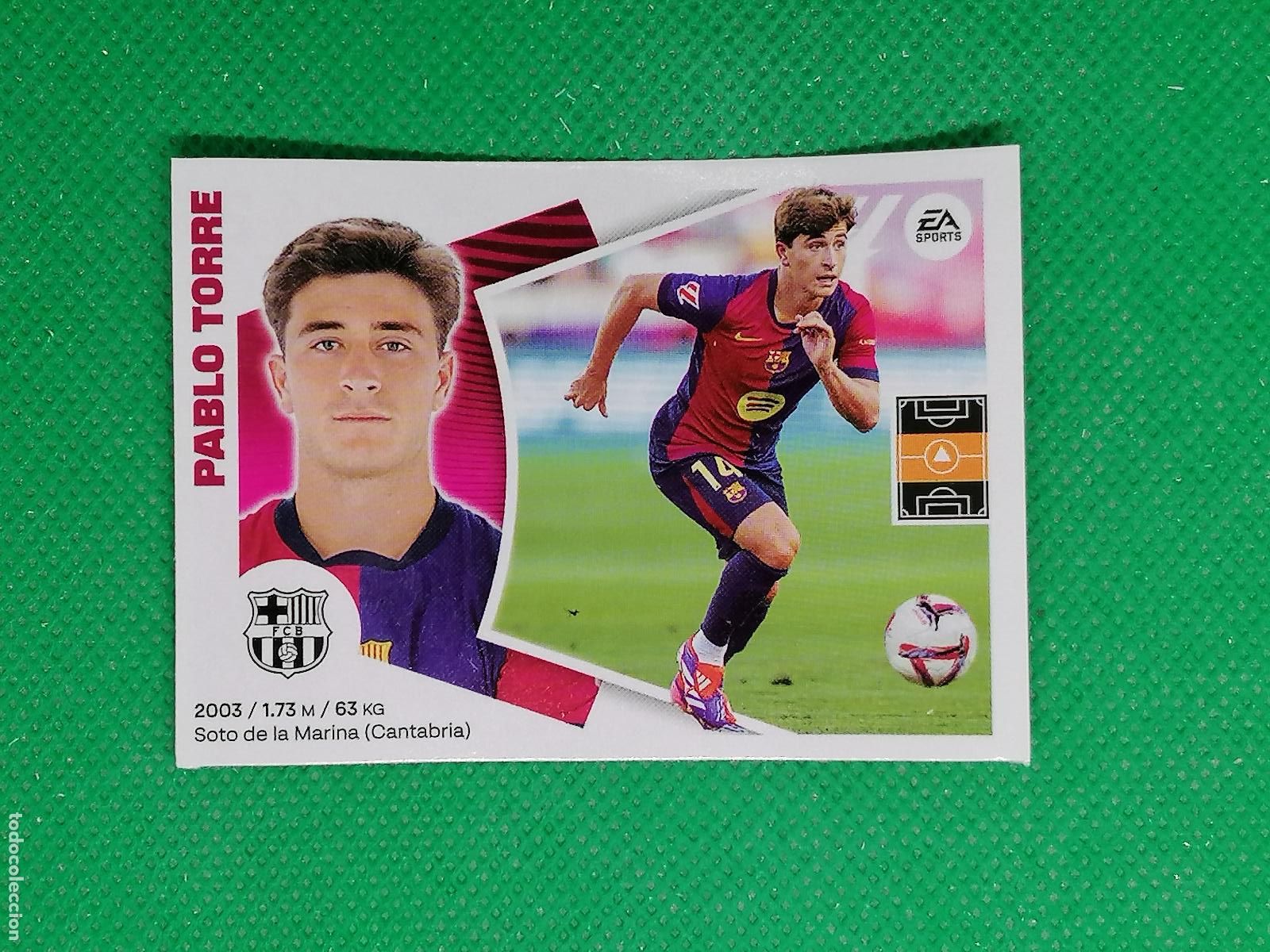 Cromos de f&uacute;tbol: 8 PABLO TORRE BARCELONA MERCADO DE INVIERNO ⚽ PANINI LIGA ESTE 24 25 2024 2025 ⚽