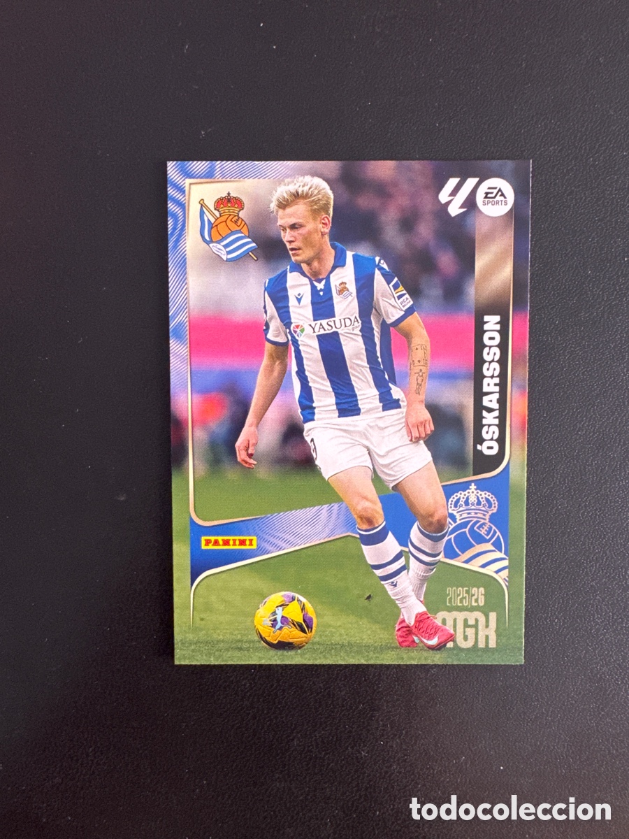 Cromos de F&uacute;tbol: OSKARSSON REAL SOCIEDAD N&Uacute;MERO 323 MEGACRACKS 2025 2026