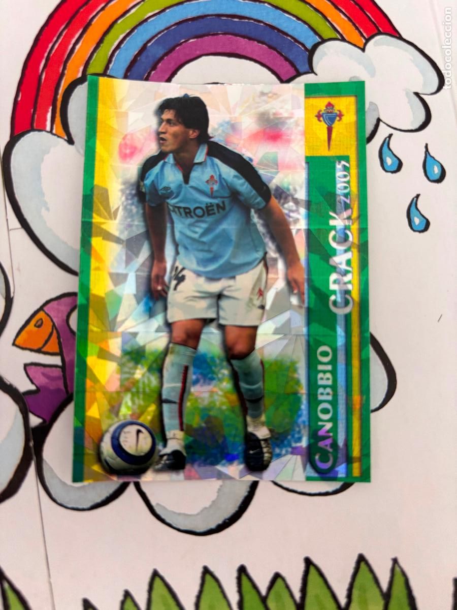 Football Stickers: 511 CANOBBIO CELTA CRACK 2005 BRILLO TRIANGULOS FICHAS DE LA LIGA 2005 2006 05 06 MUNDICROMO - MUNDI