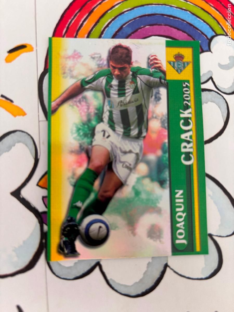 Cromos de f&uacute;tbol: 106 JOAQUIN BETIS CRACK 2005 BRILLO LISO FICHAS DE LA LIGA 2005 2006 05 06 MUNDICROMO - MUNDICROMO