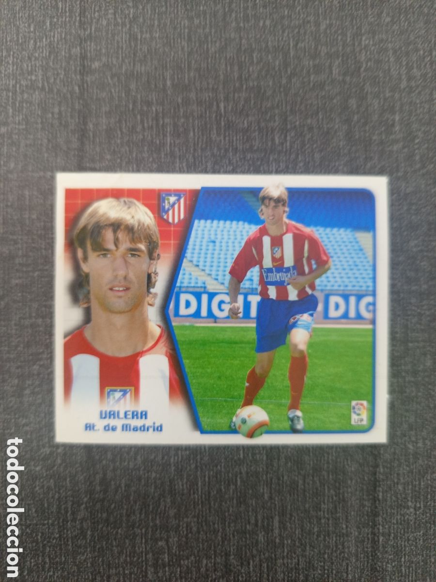 Cromos de F&uacute;tbol: ❇️ CROMO STICKER VALERA ATL&Eacute;TICO DE MADRID 05 06 2005 2006 ESTE PANINI DESPEGADO POR ARRIBA ❇️