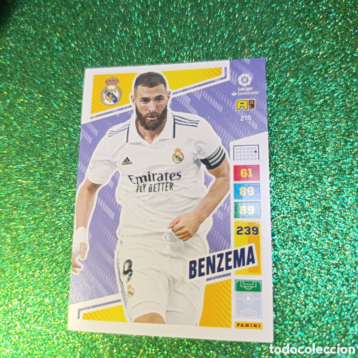Cromos de F&uacute;tbol: Carta Adrenalyn XL 2022-23 Benzema 215 Real Madrid