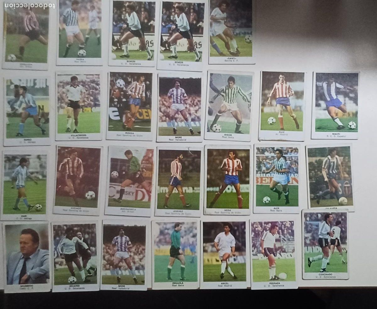 Cromos de f&uacute;tbol: LOTE CROMOS CANO 84. - Foto 1
