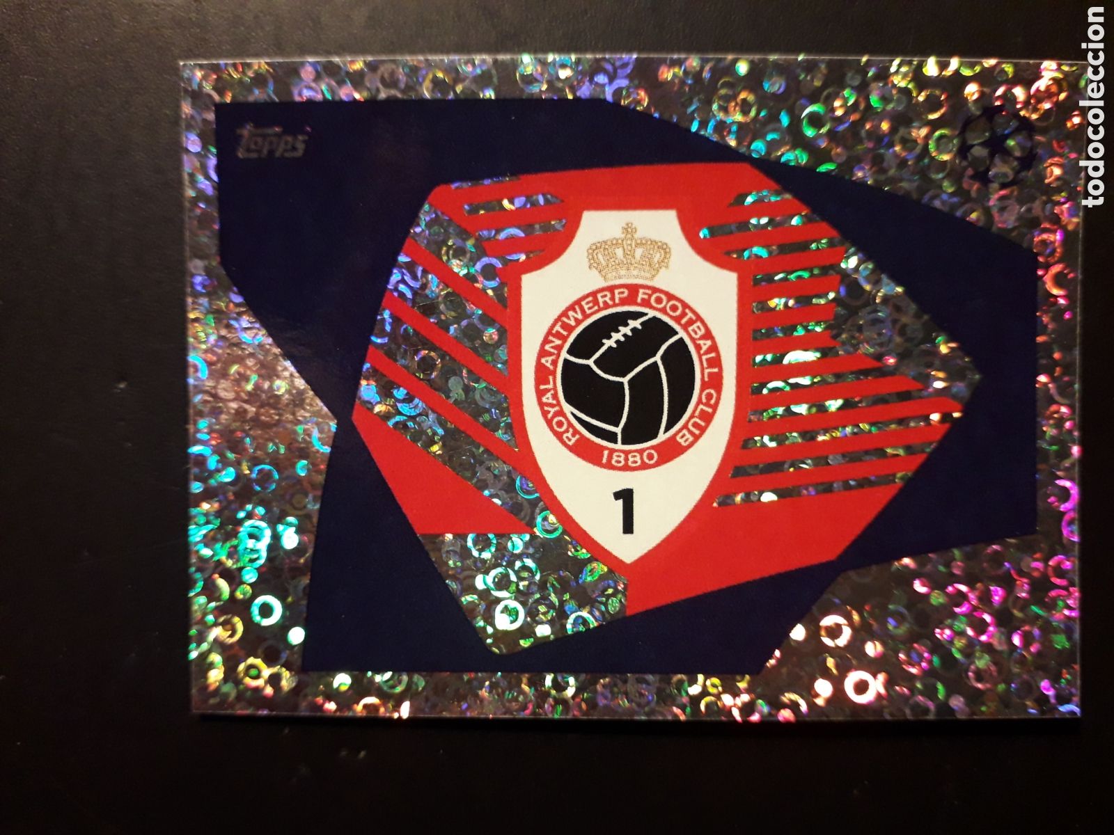 Cromos de F&uacute;tbol: ESCUDO AMBERES N&deg; 598 UEFA CHAMPIONS LEAGUE SEASON TOPPS 23 24 2023 2024 PEDIDO M&Iacute;NIMO 3&euro;.
