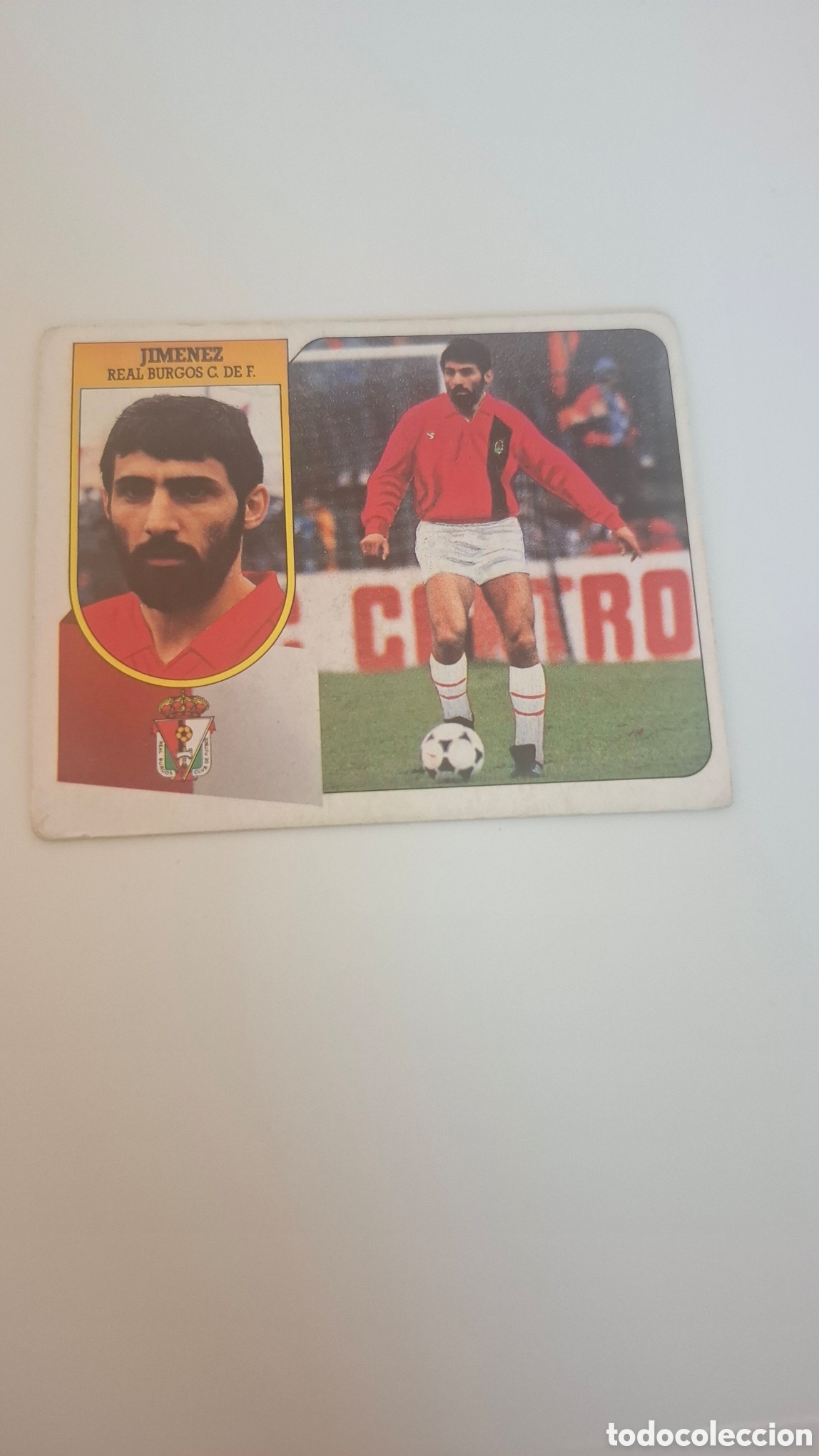 Cartes &agrave; collectionner de Football: JIMENEZ BURGOS FICHAJE 19 LIGA ESTE 1991/92 91 92 SIN PEGAR