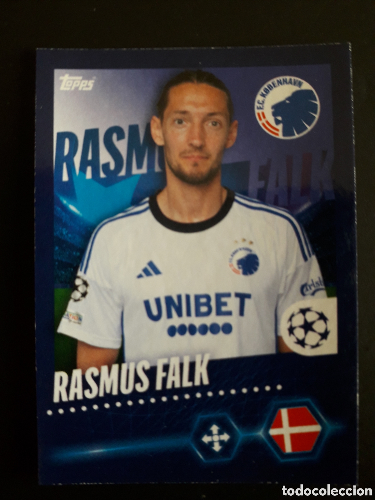 Cromos de f&uacute;tbol: RASMUS FALK K&Oslash;BENHAVN N&deg; 553 UEFA CHAMPIONS LEAGUE SEASON TOPPS 23 24 2023 2024 PEDIDO M&Iacute;NIMO 3&euro;