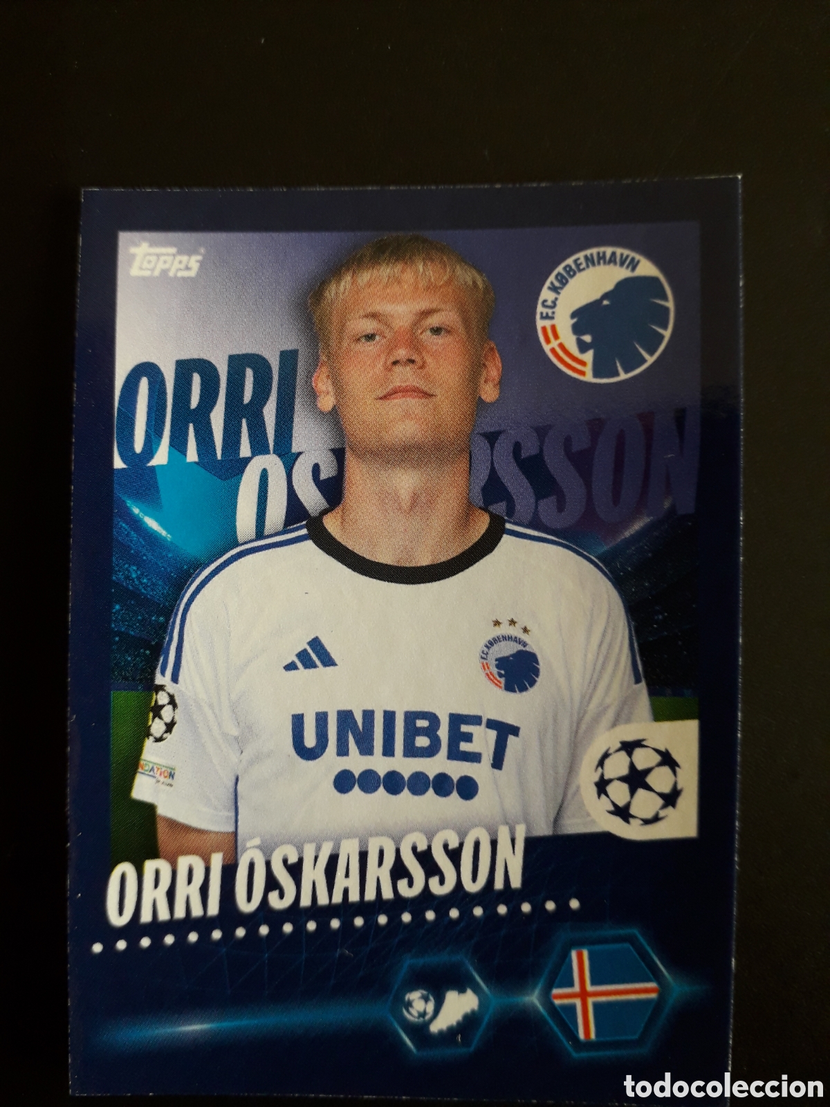 Cromos de F&uacute;tbol: OSKARSSON K&Oslash;BENHAVN N&deg; 556 UEFA CHAMPIONS LEAGUE SEASON TOPPS 23 24 2023 2024 PEDIDO M&Iacute;NIMO 3&euro;