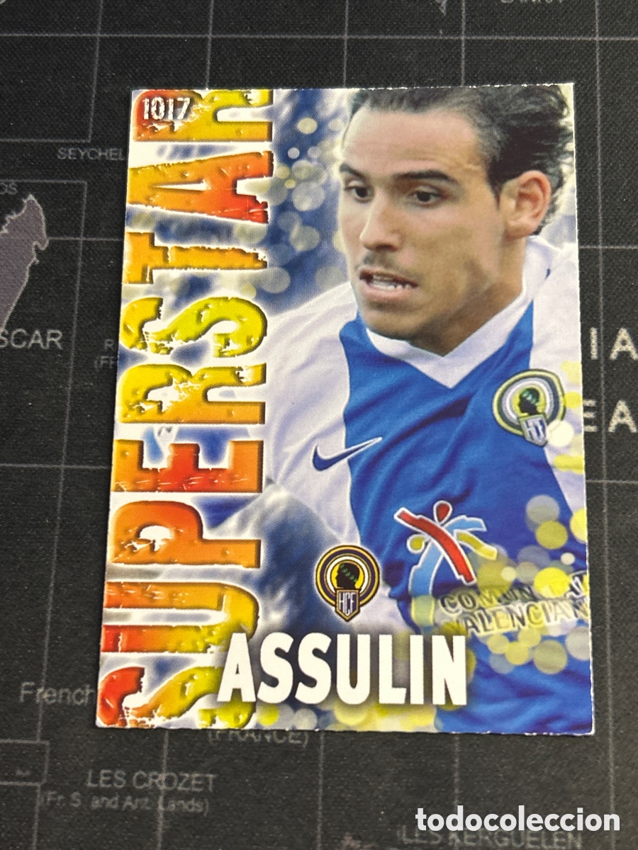 Football Stickers: 1017 ASSULIN (HERCULES) SUPERSTAR MATE MUNDICROMO 2013 2014 13 14
