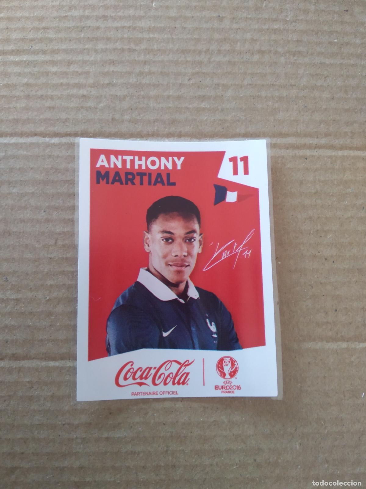 Cromos de f&uacute;tbol: 11 ANTHONY MARTIAL FRANCIAL CROMO FUTBOL EURO 2016 EUROCOPA COCA-COLA COCACOLA