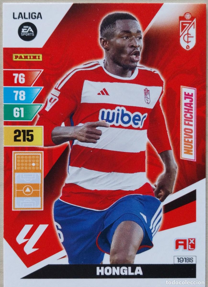 Figurine di Calcio: 191 BIS HONGLA GRANADA CF NUEVO FICHAJE FICHAS ALBUM ADRENALYN XL 2023 2024 23 24