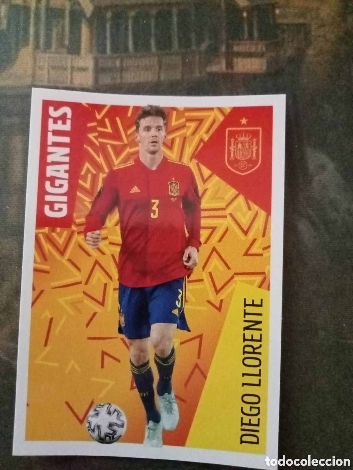 Fu&szlig;ball-Sticker: Cromo N&ordm;21 los &iacute;dolos &rdquo;la roja&rdquo; Diego Llorente