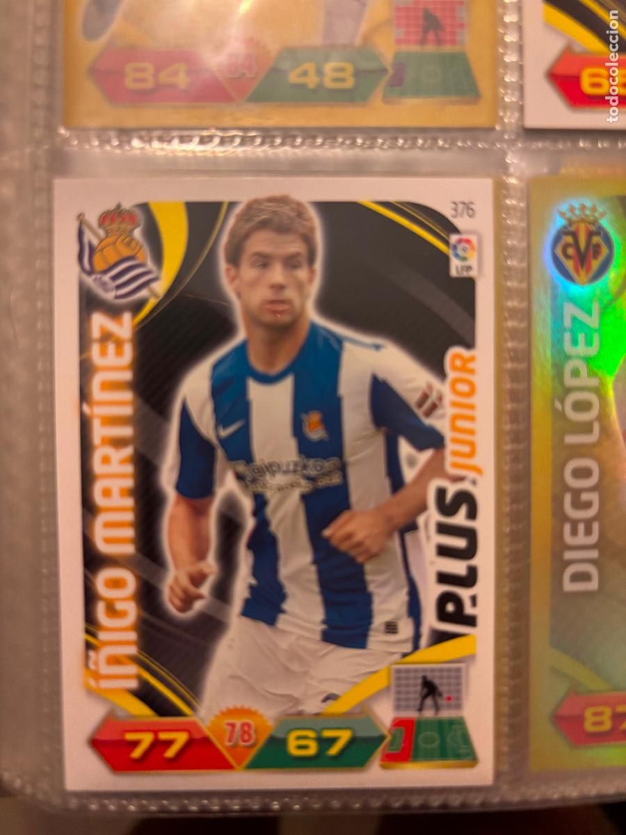 Cromos de Futebol: 376 I&Ntilde;IGO MARTINEZ REAL SOCIEADAD ADRENALYN XL 2011 2012 11 12 CROMO CARD PANINI SIN PEGAR PLUS JUNI
