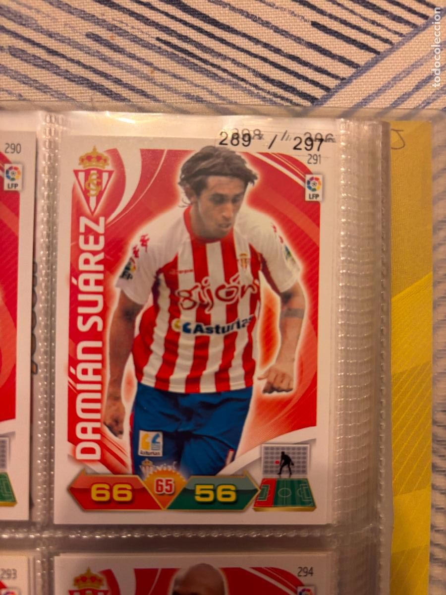 Cromos de f&uacute;tbol: 291 DAMIAN SUAREZ SPORTING GIJON ADRENALYN XL 2011 2012 11 12 CROMO CARD PANINI SIN PEGAR - ADRENALY