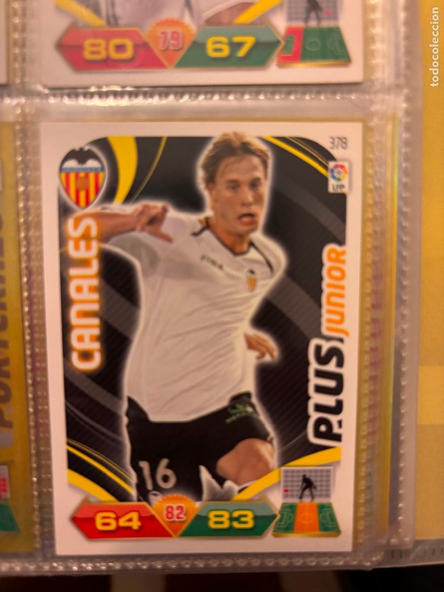 Cromos de Futebol: 378 CANALES VALENCIA ADRENALYN XL 2011 2012 11 12 CROMO CARD PANINI SIN PEGAR STAR PLUS JUNIOR - ADR