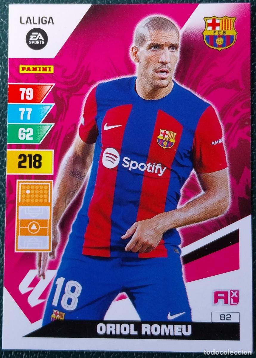 Figurine di Calcio: 82 ORIOL ROMEU FC BARCELONA FICHAS ALBUM ADRENALYN XL 2023 2024 23 24