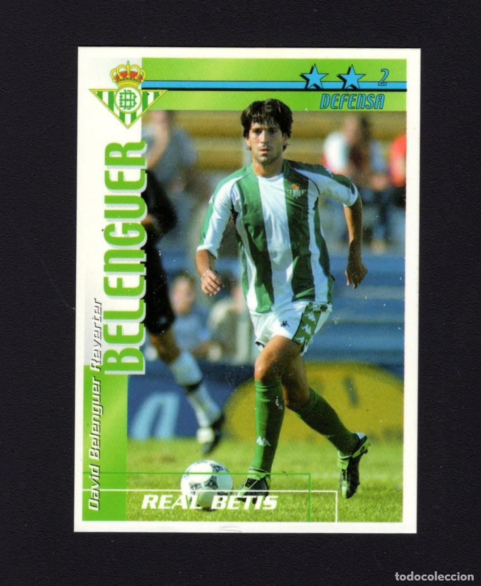 Cromos de f&uacute;tbol: Belenguer. Real Betis. Liga 2002-2003. Futbol Match Total. Magic Box Int