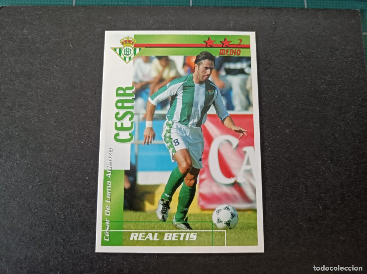 Figurine di Calcio: Cesar. Real Betis. Liga 2002-2003. Futbol Match Total. Magic Box Int