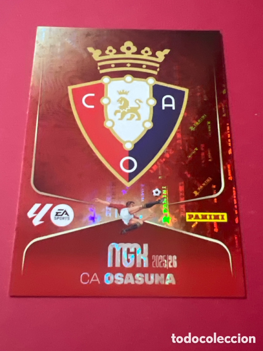 Cartes &agrave; collectionner de Football: A726. 253 ESCUDO CA OSASUNA FICHAS ALBUM MEGACRACKS 2025 2026 MGK 25 26